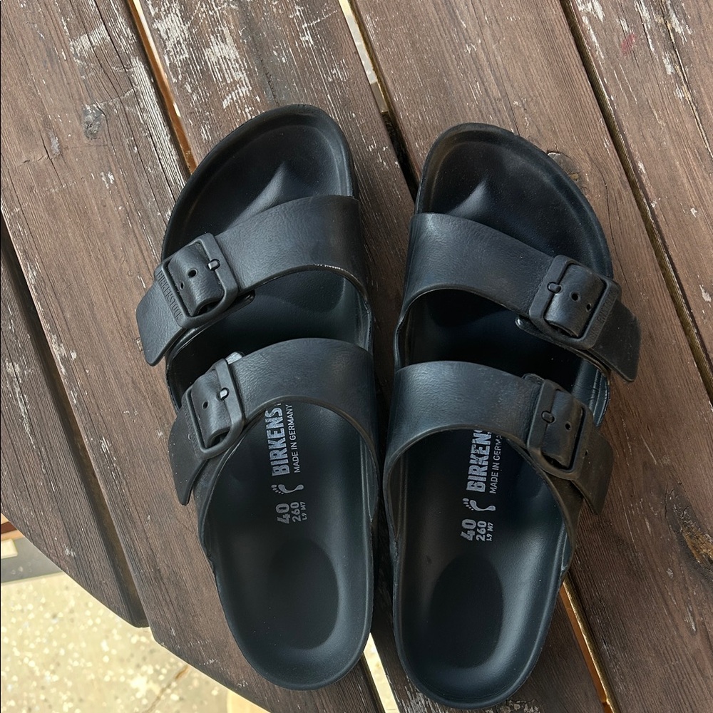 Birkenstock Black Double-Strap Sandals